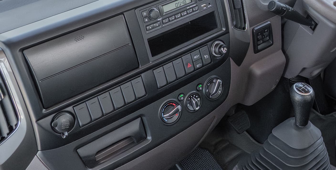 Aumark cabin storage and climate controls
